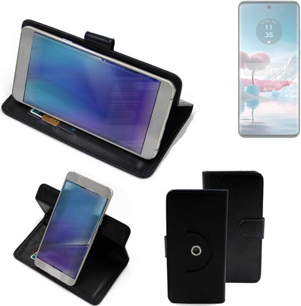 K-S-Trade Case Schutzhülle Handyhülle kompatibel mit Motorola Edge 40 Neo Flipcase Smartphone Cover Handy Schutz Tasche Klapphülle Walletcase