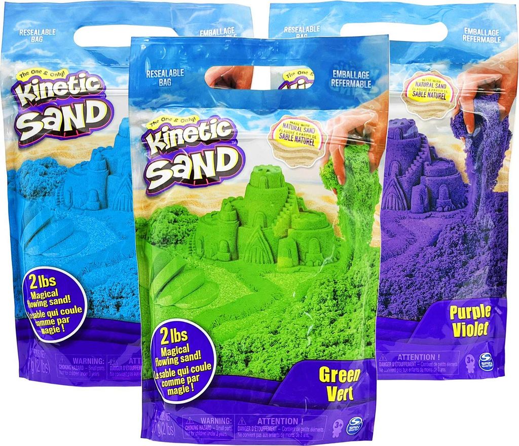 Kinetic Sand 900 g blauer zum Mischen, Formen und Kreieren, Produktbild 