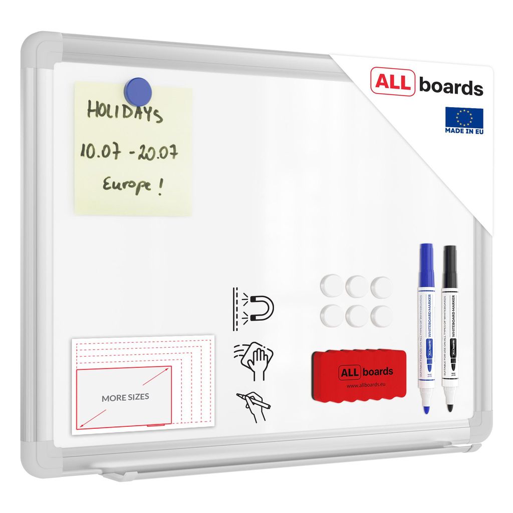Magnetisches Whiteboard 30x40cm - PREMIUM EXPO Alurahmen