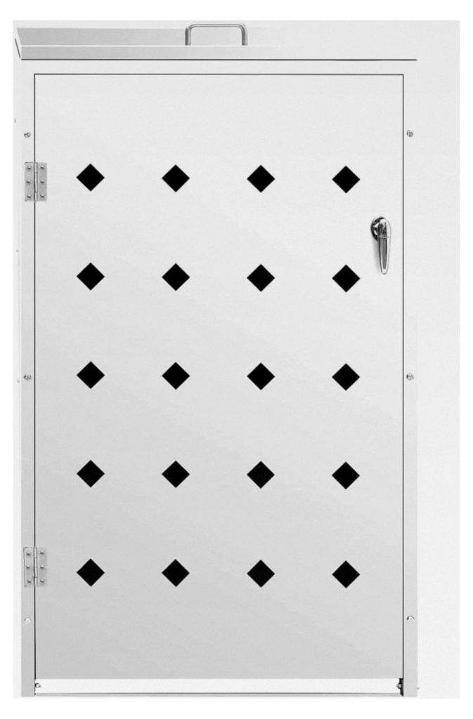 Mülltonnenbox aus Edelstahl, 240 l
