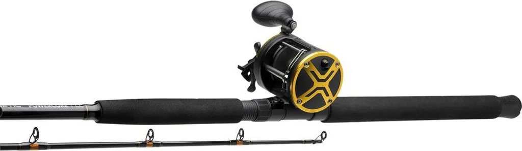 Combo Pêche en Bateau Kinetic Powercore Cc Spécial Traîne 2.02m Noir 400g - 3