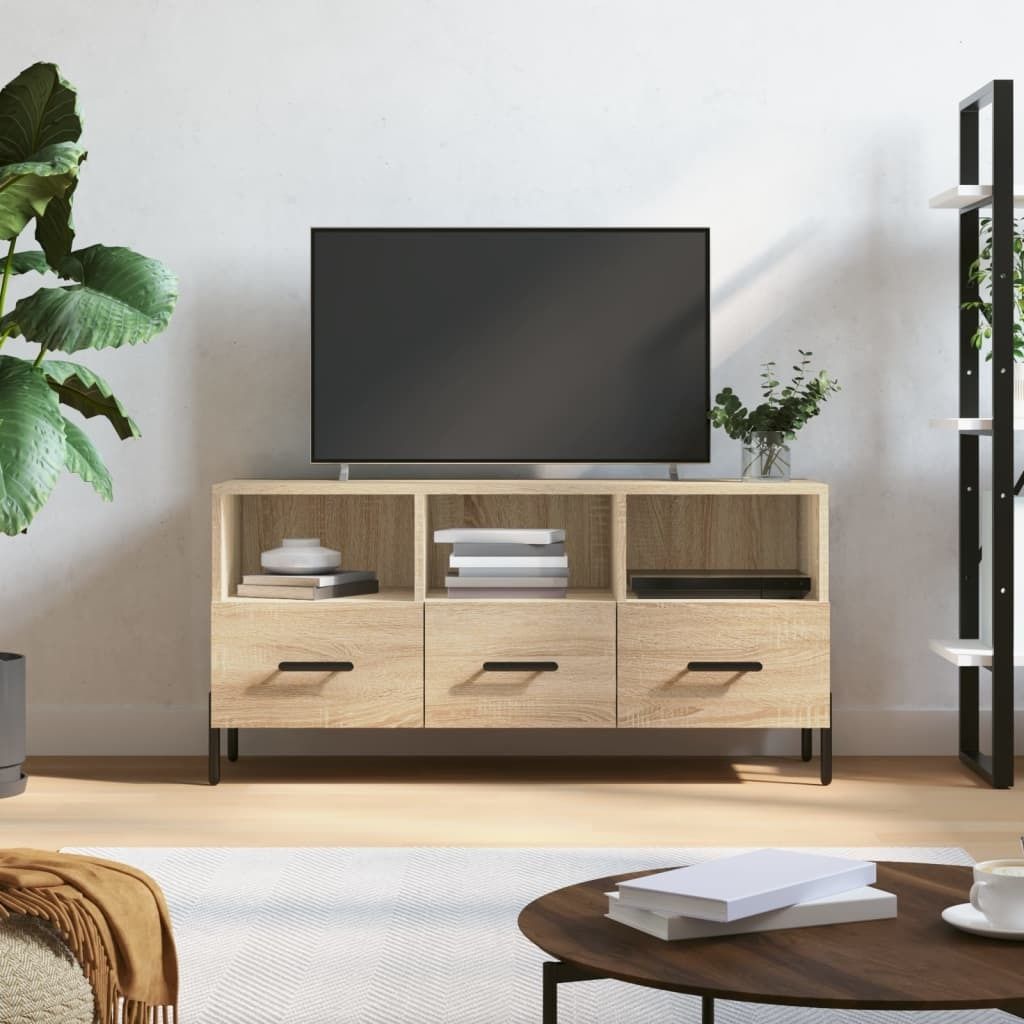 vidaXL TV Schrank Sonoma Eiche 102x36x50 cm Holzwerkstoff - TV-Schrank - TV-Schränke - TV-Möbel - TV-Ständer