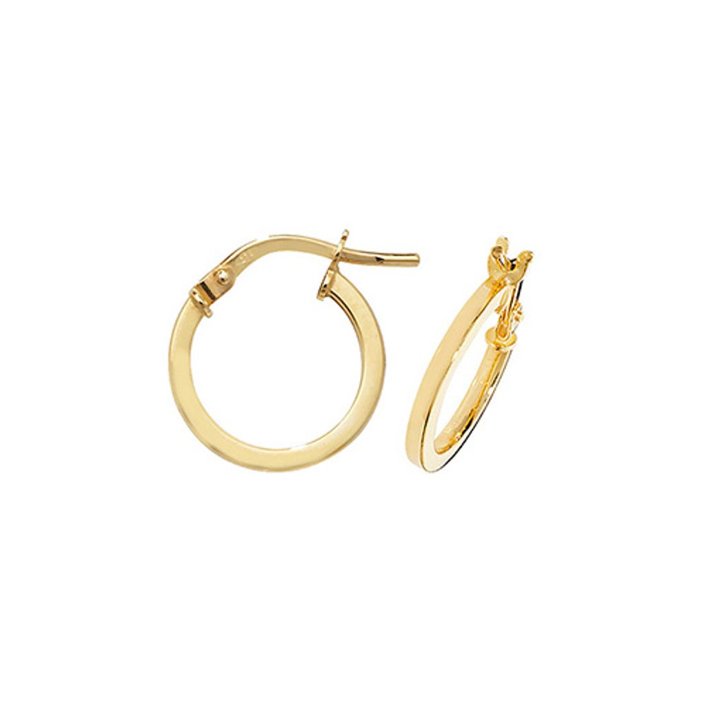 9 Karat (375) Gold Damen - Paar Creolen - 8mm; TRS375929KYMM8