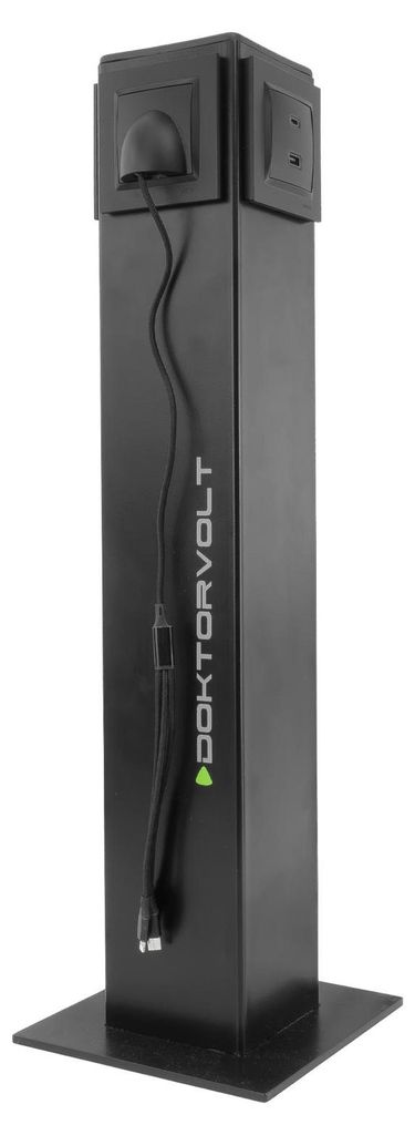 Oplaadstation voor smartphones. Laadpaal met 2x USB-A, 2x Productafbeelding 