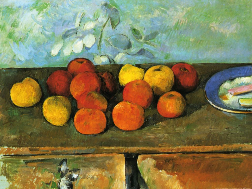 Paul Cézanne Kunstdruck Bild -„pfel Und Biskuits, 1879 (60 x 80 cm)
