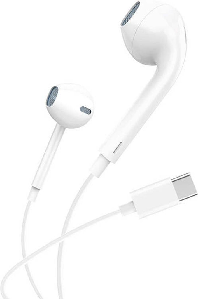 Sluchátka do uší, drátová Foneng T15, Usb-C, 1,2M (bílá) Obrázek produktu 
