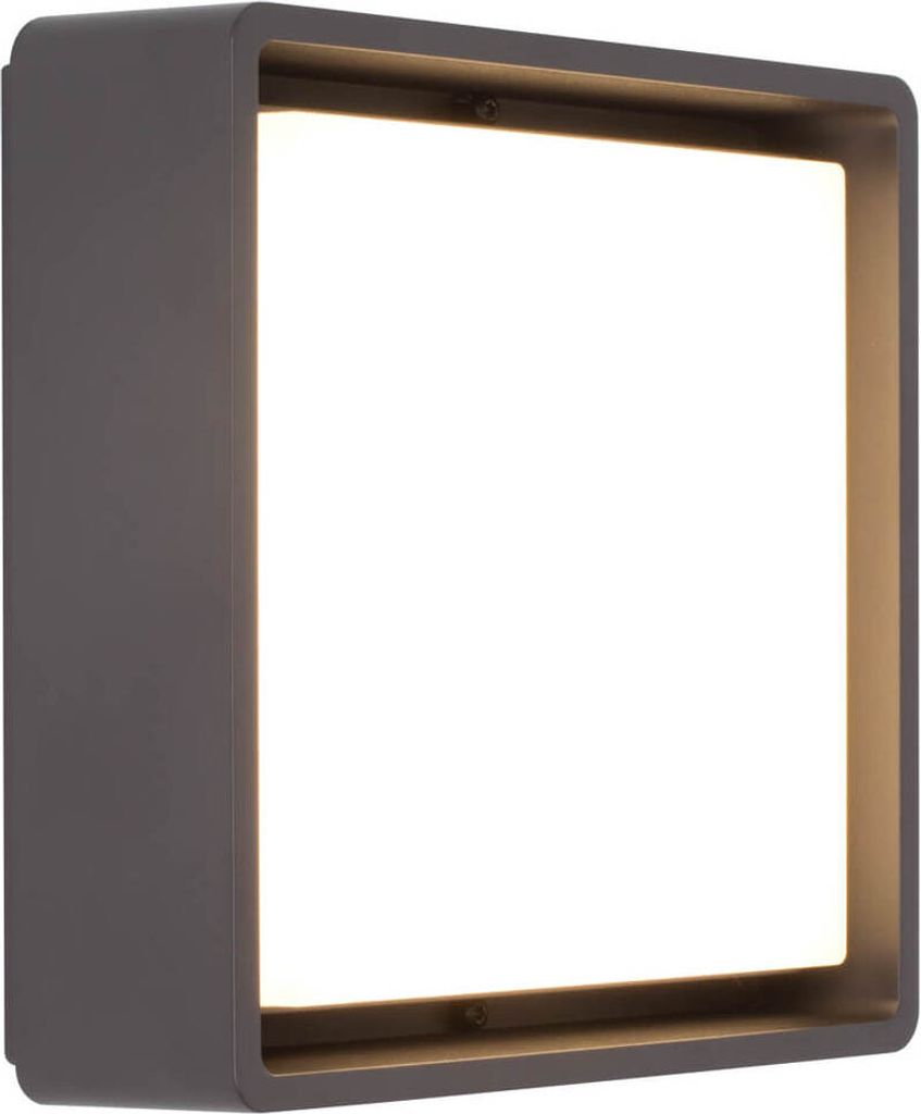 SGL Wandleuchte FRAME SQUARE IP65 605261 500-662lm 3000K dim IK10 240x240 grafit