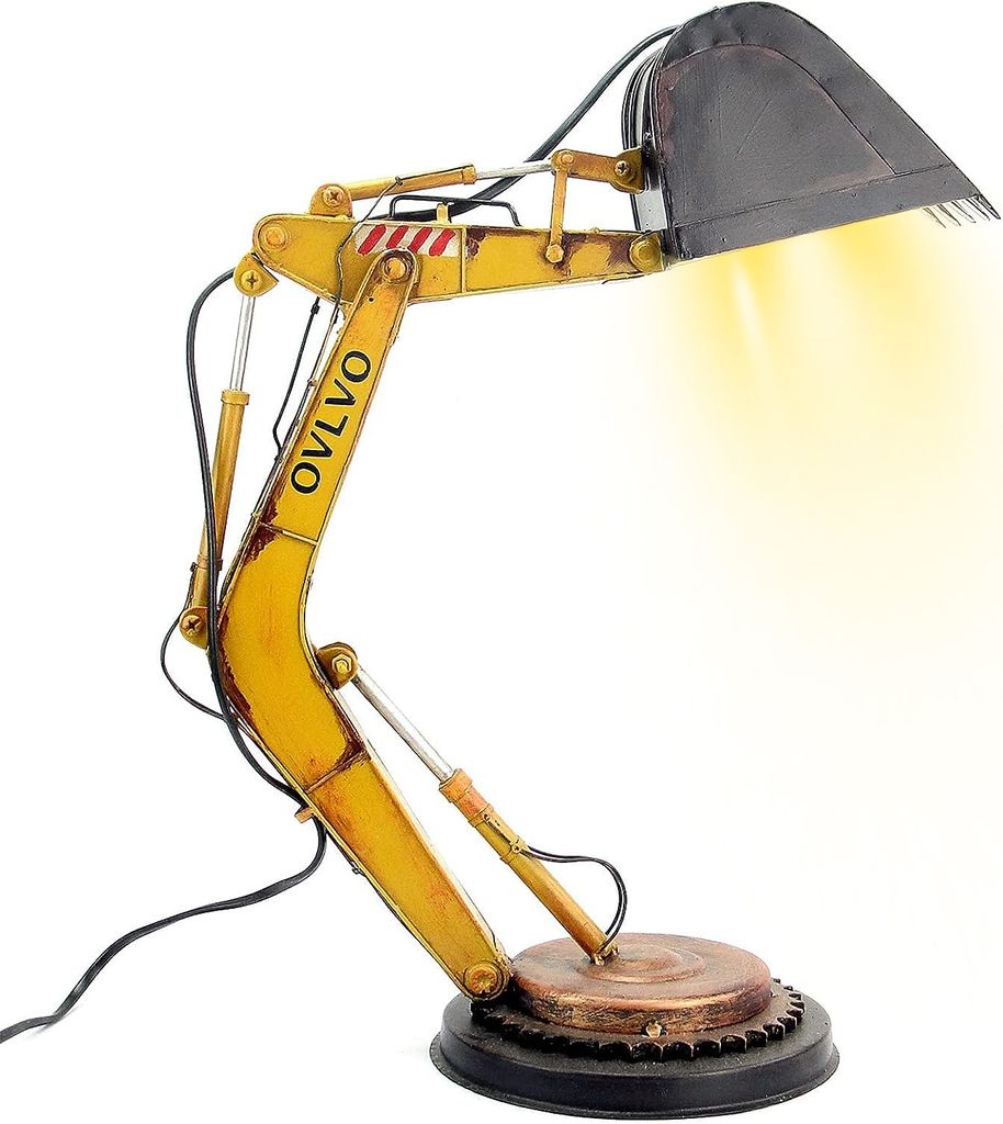 Schreibtischlampe für Kinder, Kreatives Digger Schreibtisch Lampe Bagger Nachtlicht Tisch Leselicht für Kinder