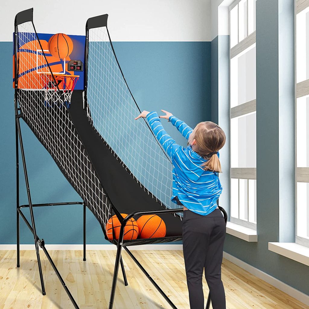 Basketballautomat Basketball Schießmaschine inkl 4 Basketbälle Basketballspiel 