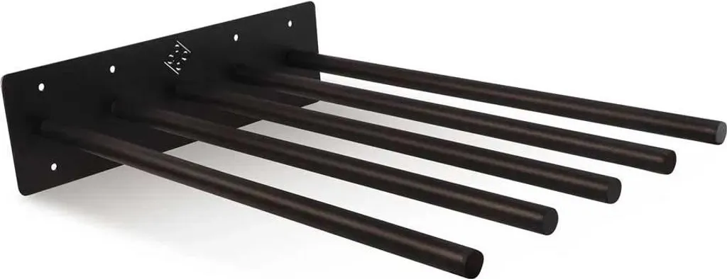 Rangement de sellerie Porte-chabraques Grooming Deluxe pour 5 tapis Noir