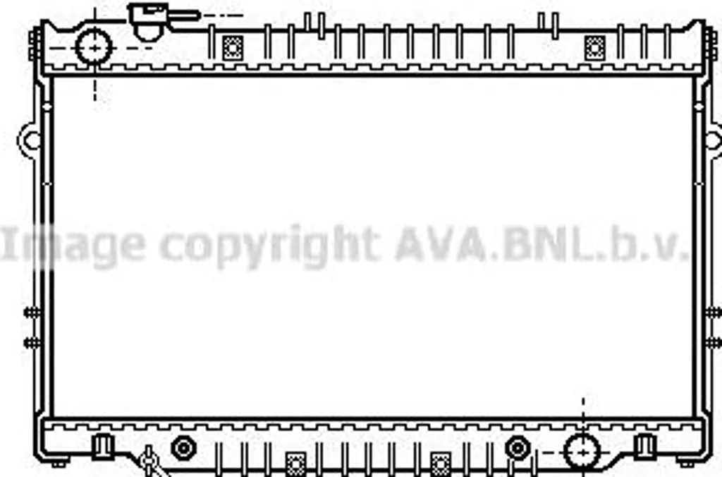 Radiateur moteur Land Cruiser : pièce de rechange AVA TO2222 fiable