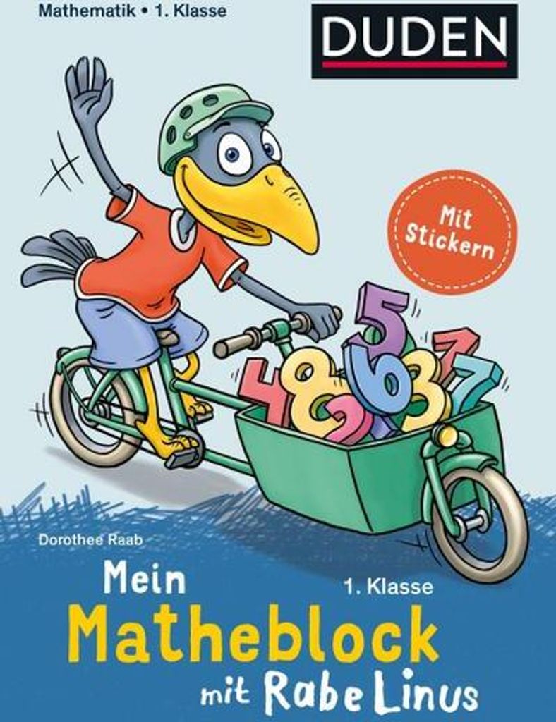 Mein Matheblock mit Rabe Linus - 1. Klasse Produktbild 