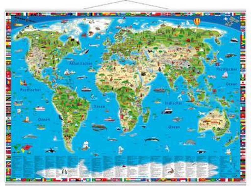 Carte découverte « Carte du monde illustrée » avec Image du produit 