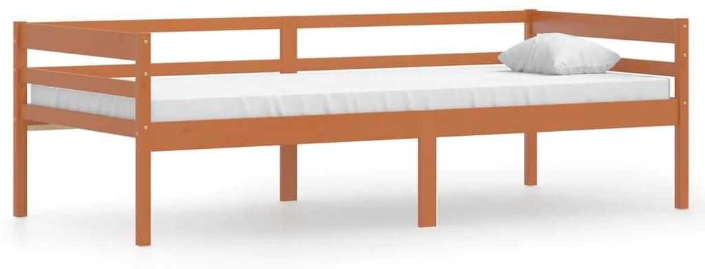 vidaXL Massivholzbett Honigbraun Kiefer 90x200 cm Produktbild 