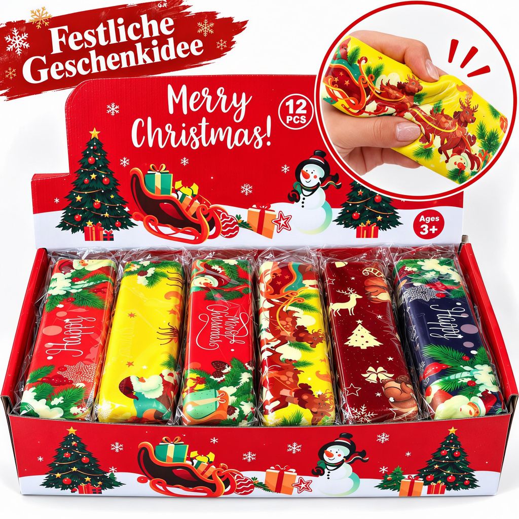 Christmas Butter Squishies,12er Set Quetschspielzeug Produktbild 