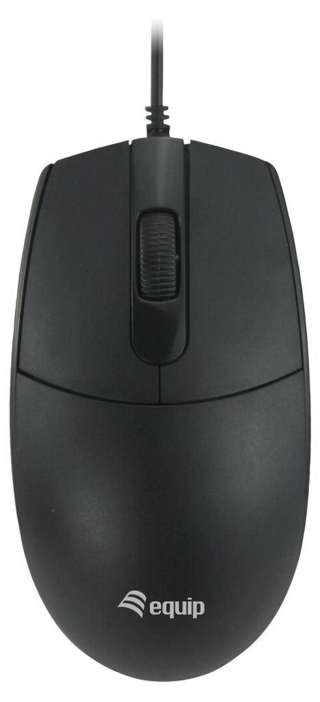 Equip Optische Maus USB-A Silent Rechts-Linkshänder 1.5m sw Produktbild 