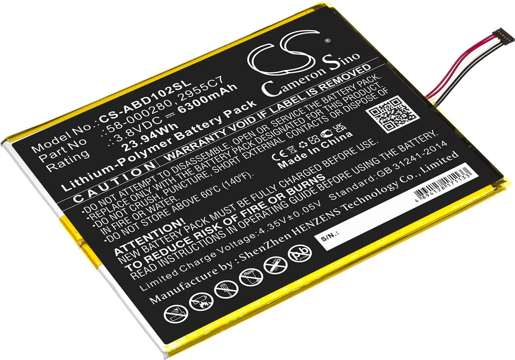 Batterie Haute Capacité 58-000280 pour Kindle Fire HD 10.1 M2V3R5 9th