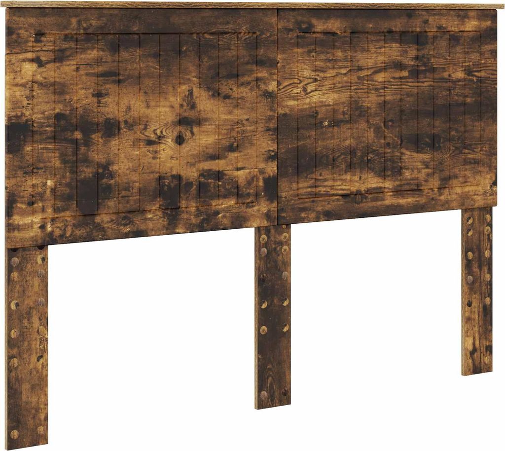 Kopfteil mit Kopfteil Geräucherte Eiche 140 cm Holzwerkstoff