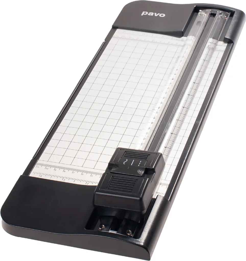 Coupe-papier Pavo Multicutter A4 Noir pour Bureaux et Loisirs Créatifs