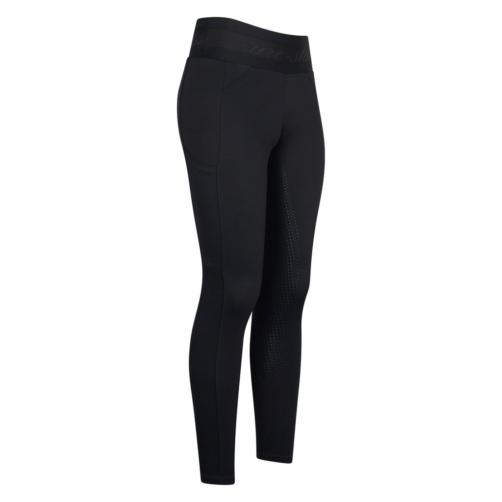 euro-star Damen Reitleggings ESAres FullGrip black, Größe:34