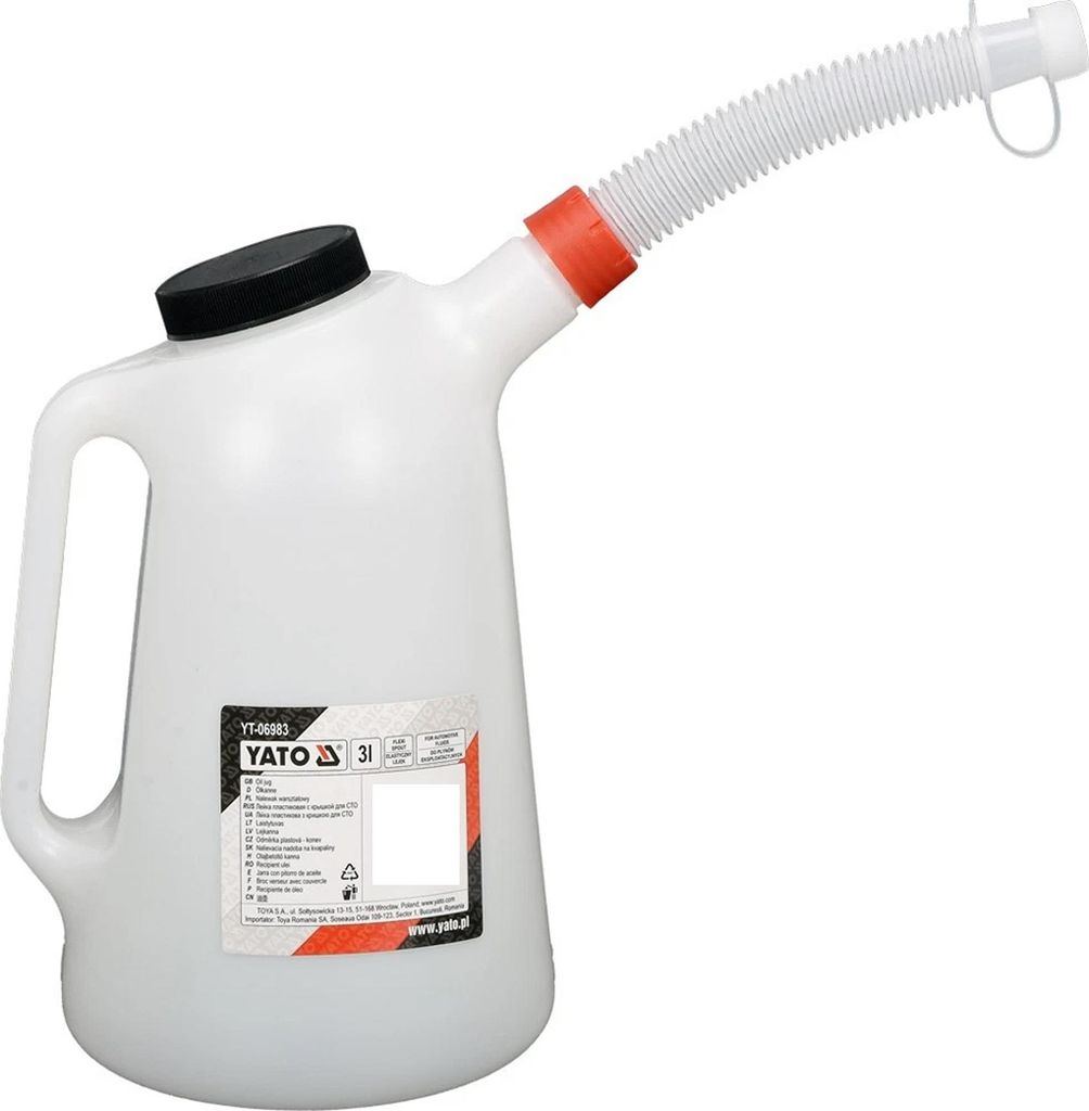 Yato - Werkstatt Befüllkanister, Polyäthylen AW795 (5 L) (Weiß/Schwarz)