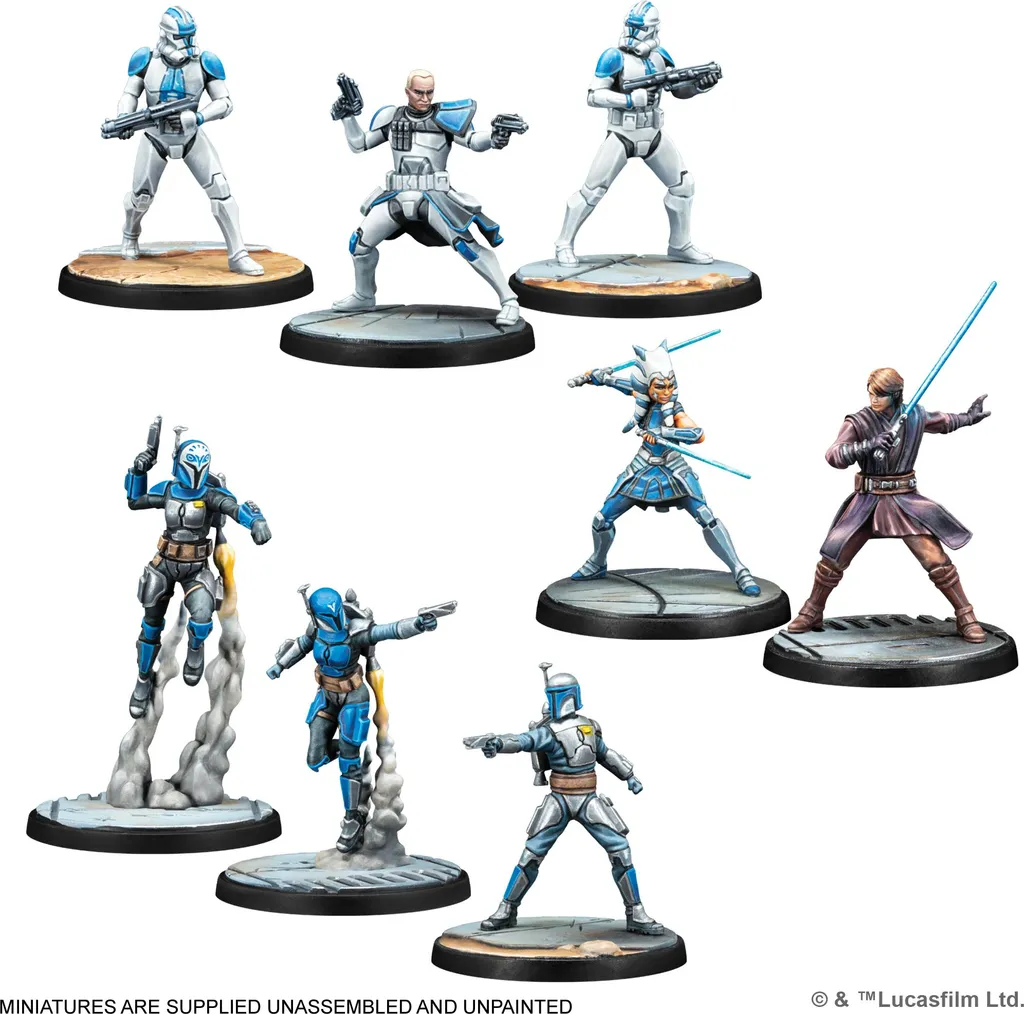 Star Wars Shatterpoint Core Set : Figurines à peindre et décors de jeu