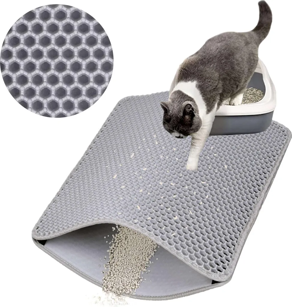 Paillasson Catsy gris 40x50 cm anti-poussière : fini les sols sales