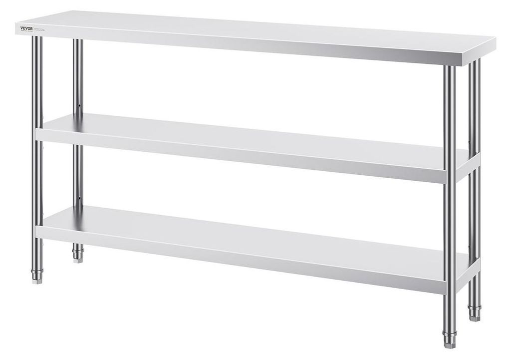 Stainless Steel Food Prep Table Commercial Kitchen Work Table 14"x60"