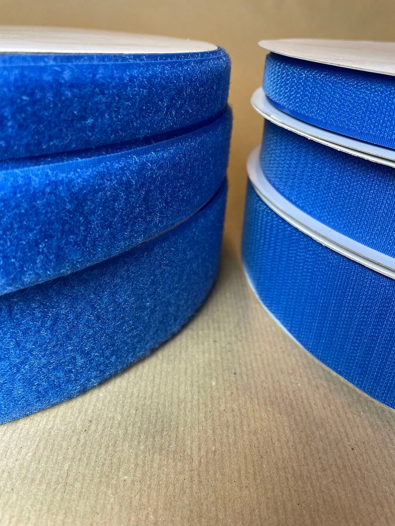 Klett Flauschband blau 25 mm, 25 m Produktbild 