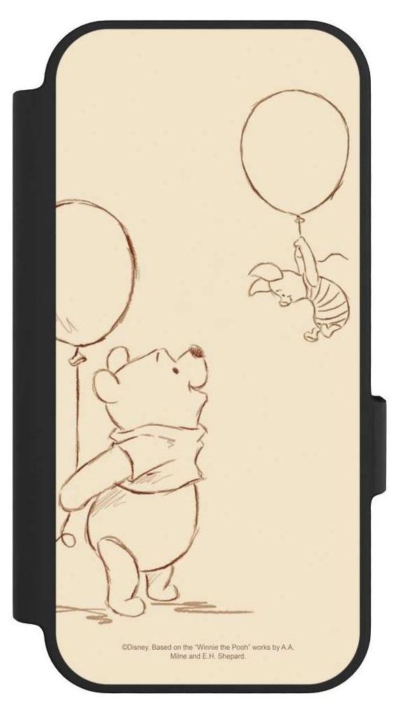 NIVOCASE Klapphülle für Google Pixel 10 Pro Handyhülle aus Kunst Leder NIVOflip schwarz Disney Offizielles Lizenzprodukt Winnie Puuh