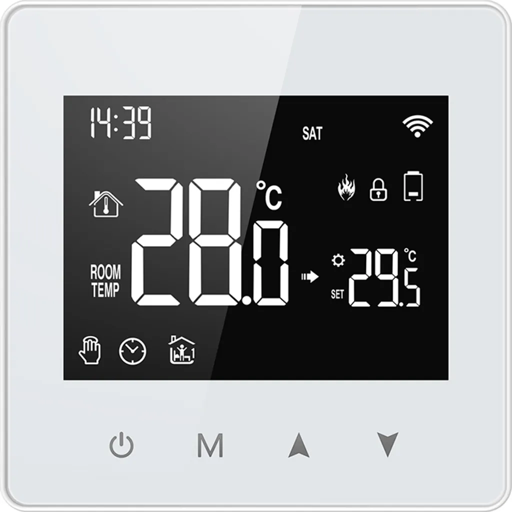 Thermostat Connecté WiFi pour Chaudière Gaz avec Programmation Mobile