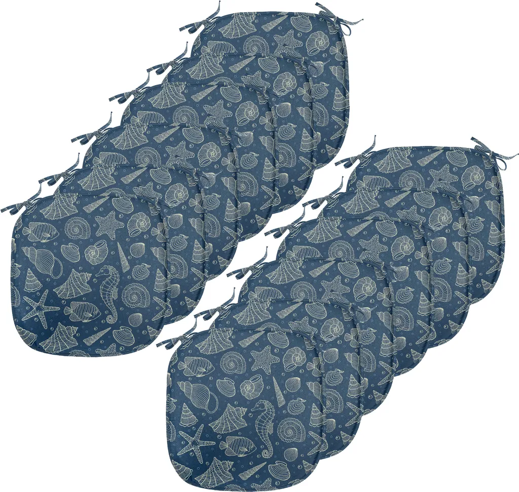 Cuscini Sedie Cucina 40x40 Mare - Set 12 ABAKUHAUS Impermeabili