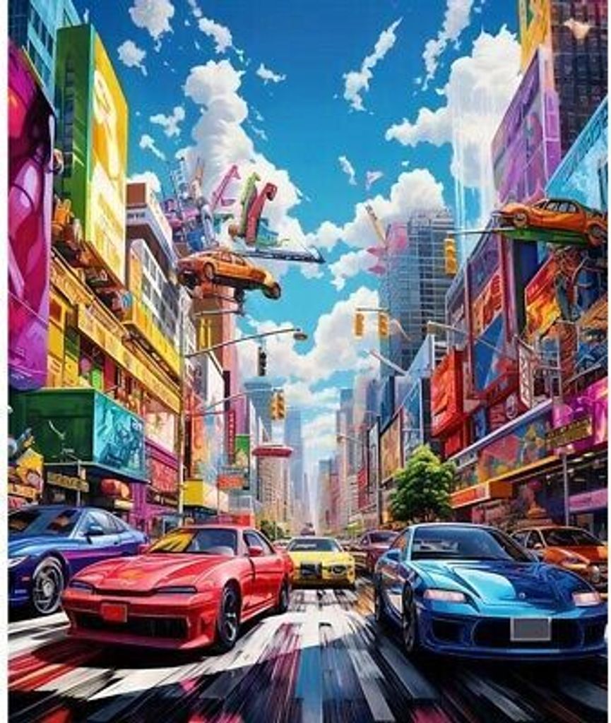 NORIMPEX Diamond kleiner Ofen Color Town 30x40cm