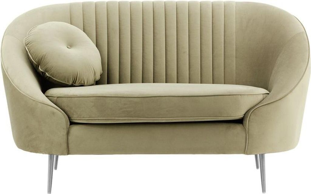 Sessel Kooper mit Ziernähten-Velluto 3-chrome metal