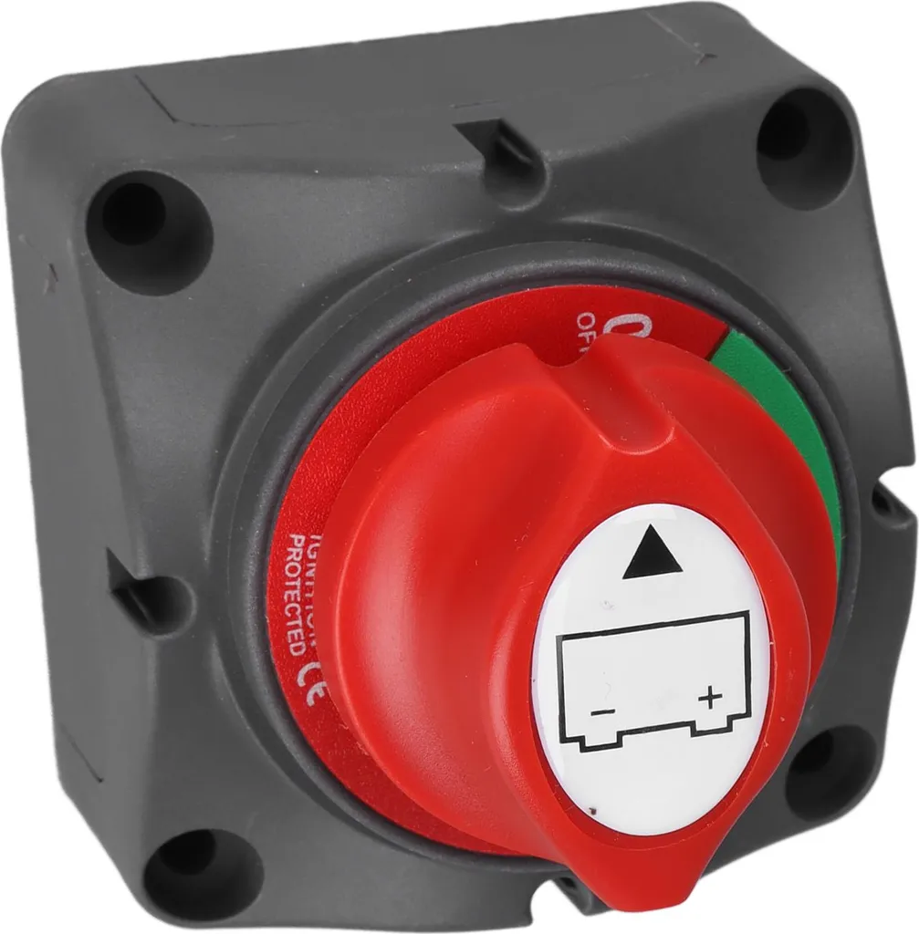 Selettore Disconnessione Batteria Certificato 12V-48V Nautica Professionale