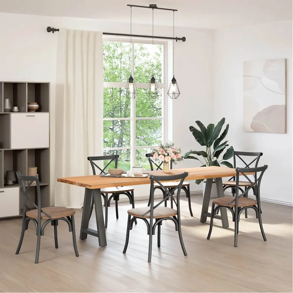 Gambe Tavolo SYFAX™ Acciaio Antracite - Struttura a A 50x72-73 cm