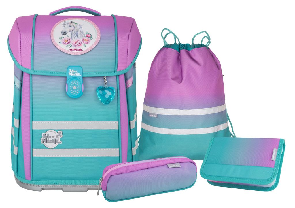 McNeill PERFECTO Schulranzen Set, 5tlg. Gradient Blueberry Produktbild 