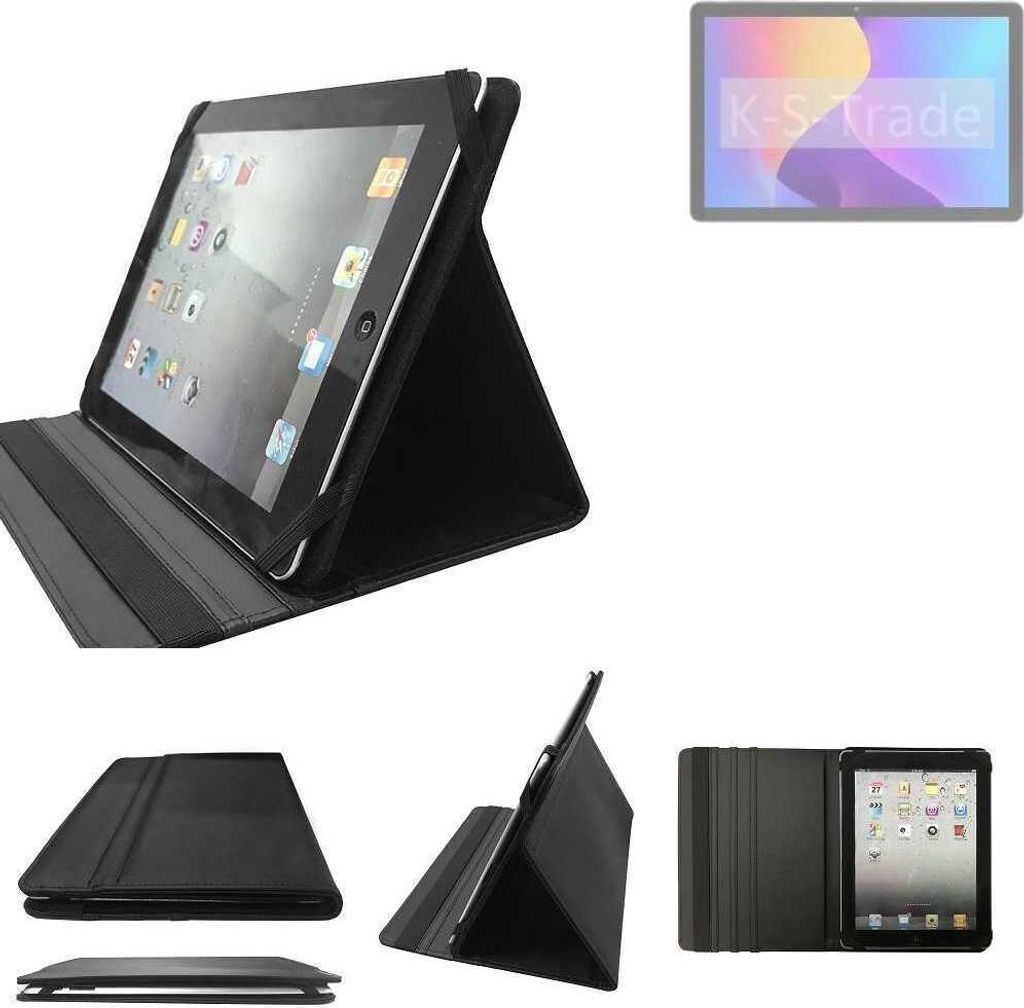 High quality kompatibel mit Acer A410 4G Schutz Hülle Business Case Tablet Schutzhülle Flip Cover Ultra Slim Bookstyle Tasche schwarz. Kunstleder