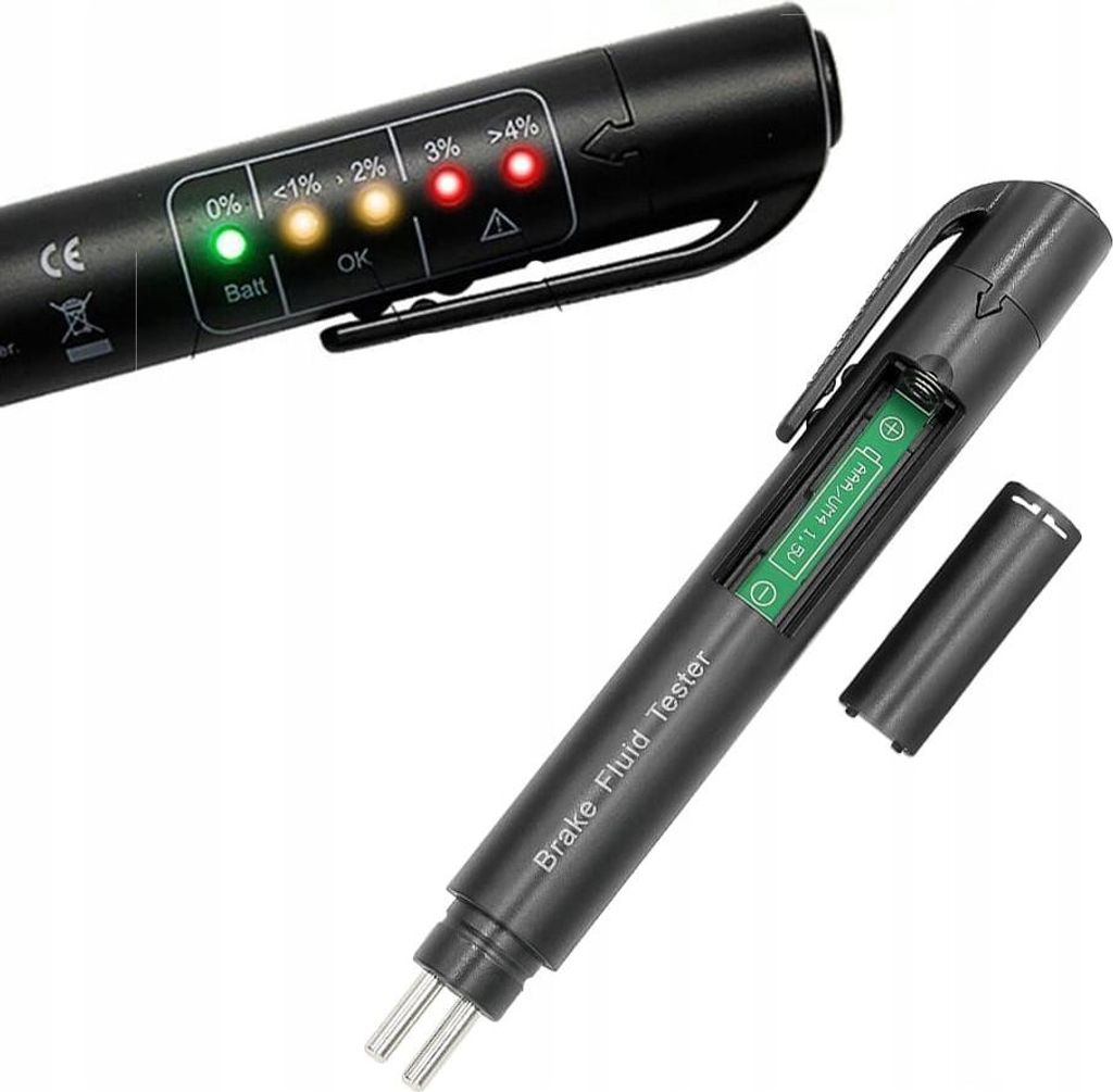 EDIBAZZAR | Bremsflüssigkeitstester, LED, 5 Stufen DOT 3 4 Produktbild 