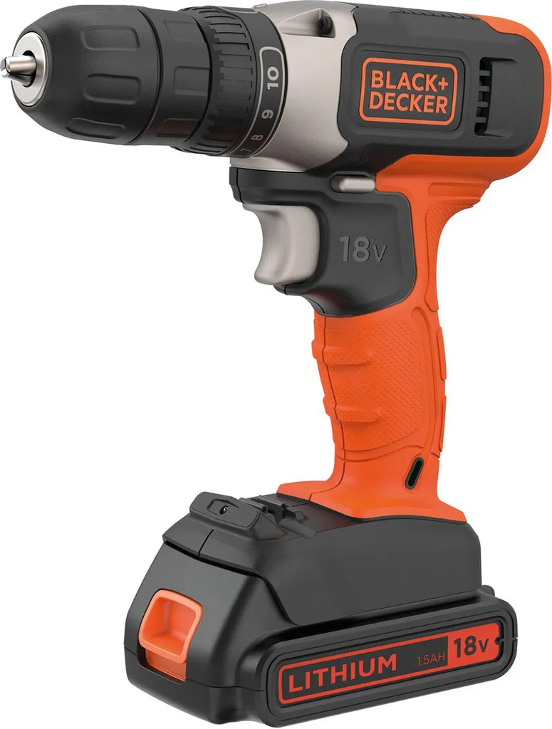 Black & Decker 18V 1.5Ah Trapano Avvitatore a Batteria: Offerta Online