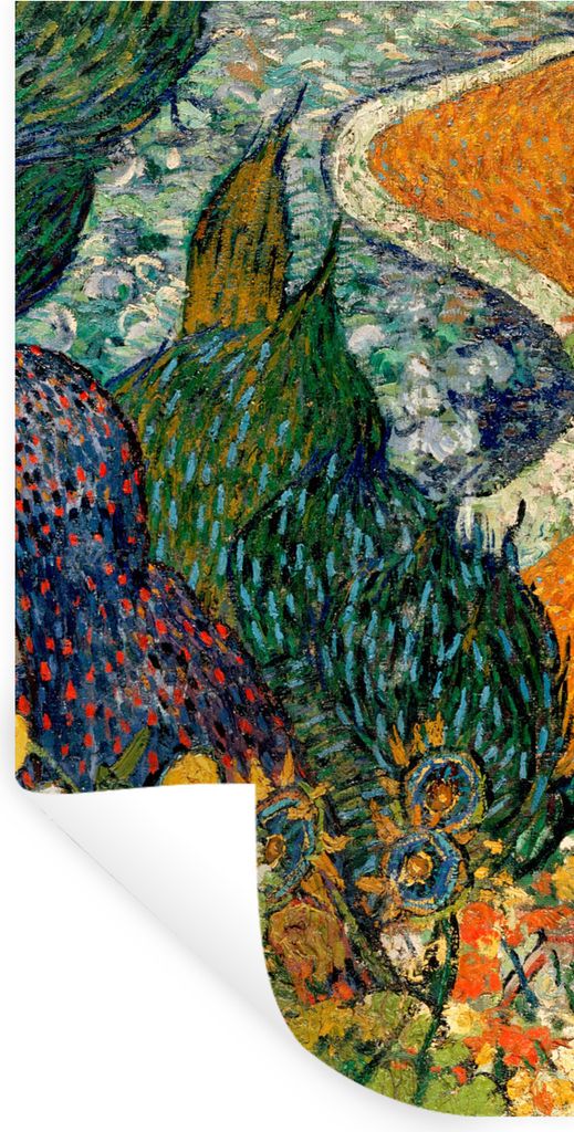 MuchoWow Wandtattoo Wandsticker Wandaufkleber Erinnerungen an den Garten von Etten - Vincent van Gogh 60x120 cm Selbstklebend und Repositionierba...