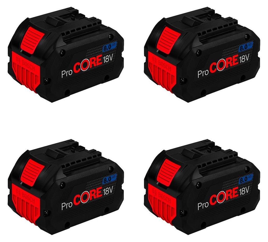 Sada 4 baterií BOSCH GBA ProCore (18 V - 8,0 Ah) Obrázek produktu 