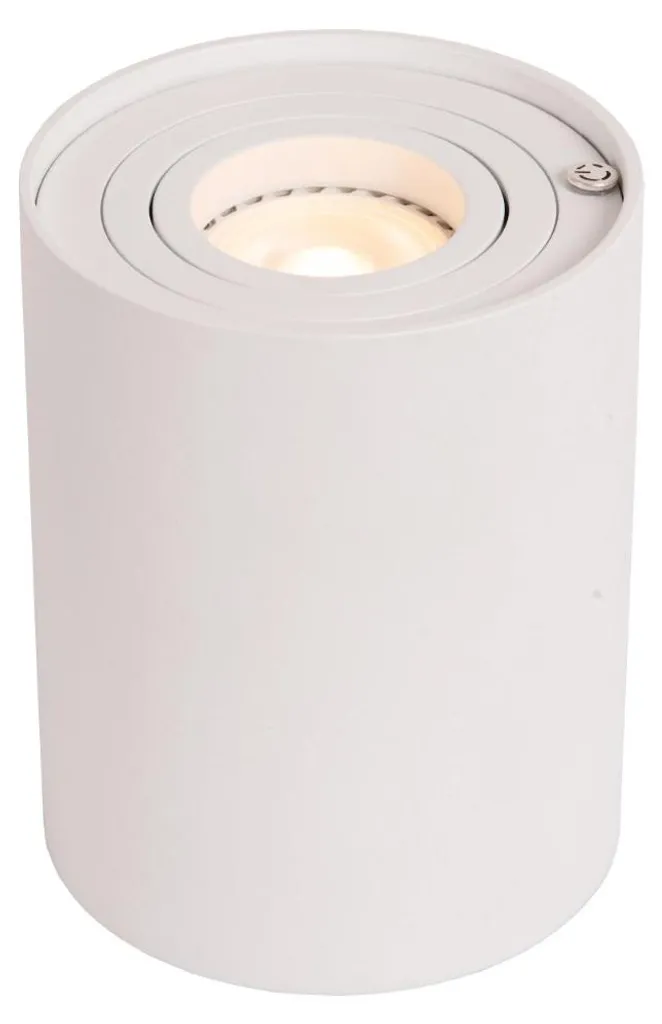 Lampe de table cylindrique blanche TUBE Lucide pour salon et chambre
