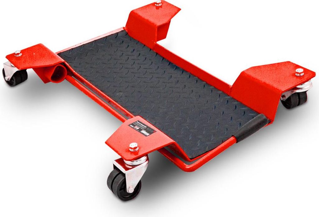 Bituxx Motorrad Rangierhilfe Rangierschiene Rangierplatte Parkhilfe Motorradständer für Zentralständer 60x42x9cm bis 250kg mit 360° Rollen und ...