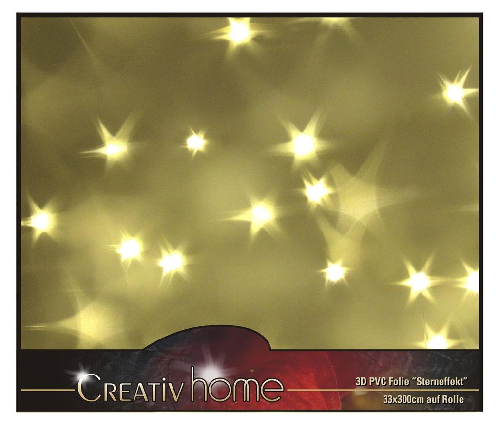 3D PVC Folie STERNEFFEKT 33x100cm. Hologramm- Produktbild 