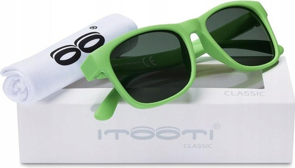 ITOOTI CLASSIC L Sonnenbrille für Kinder (7 Jahre+) grün
