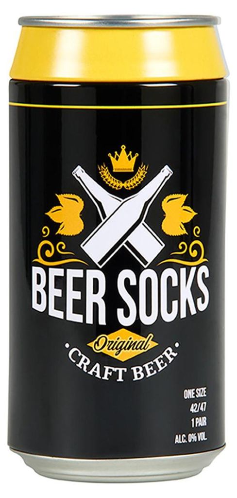Herren Socken Bier Socken in Bierdose Geschenkverpackung, Produktbild 