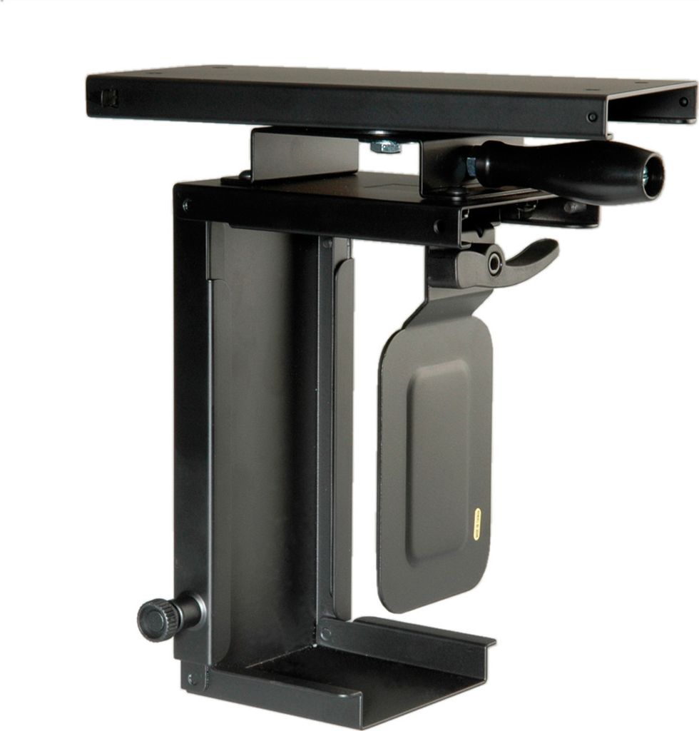 ROLINE Mini-PC-Halterung ausziehbar, drehbar, schwarz