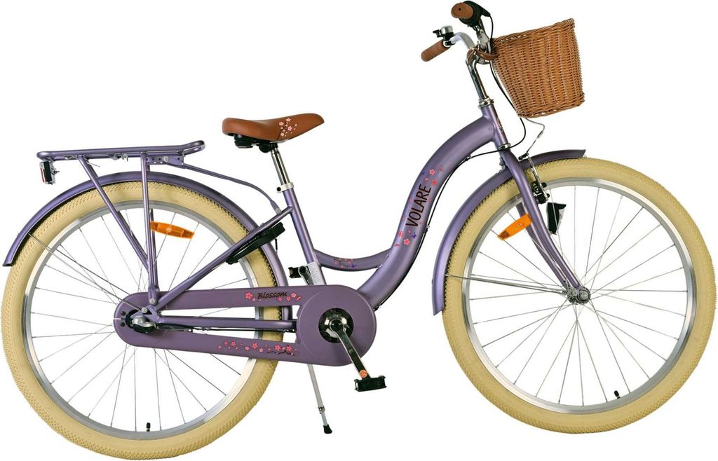 Volare Blossom Kinderfahrrad - Mädchen - 26 Zoll - Lila - Produktbild 