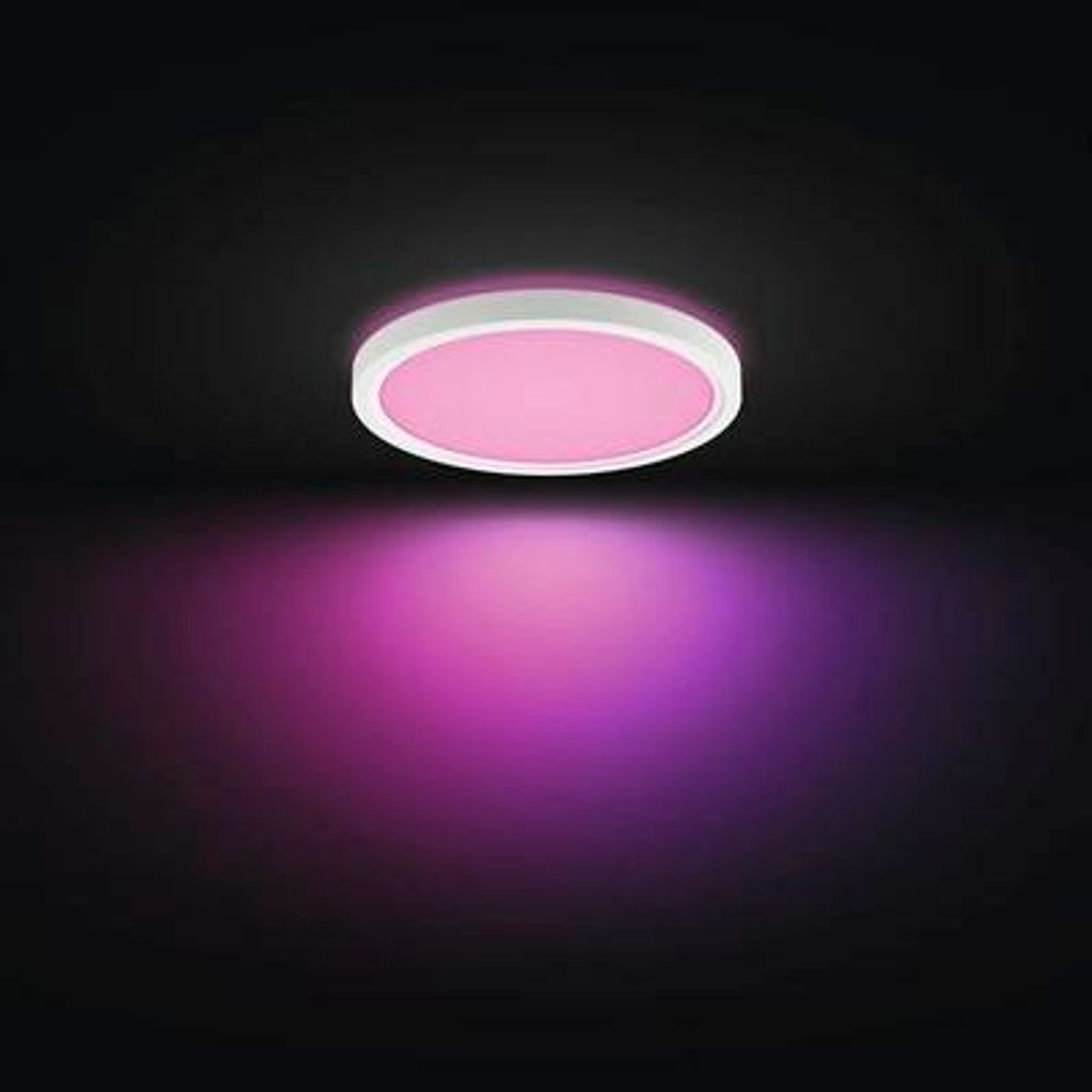Philips Hue White and Color ambiance Tento rundes WCA LED-Deckenpanel 29,1 cm weiß, Bluetooth/Zigbee, Weiß, Multi, 2000 K, 6500 K, 16,6 W